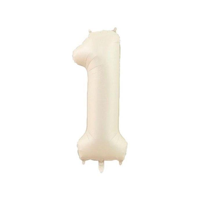 1 Rakam Krem Renk Folyo Balon 76 Cm
