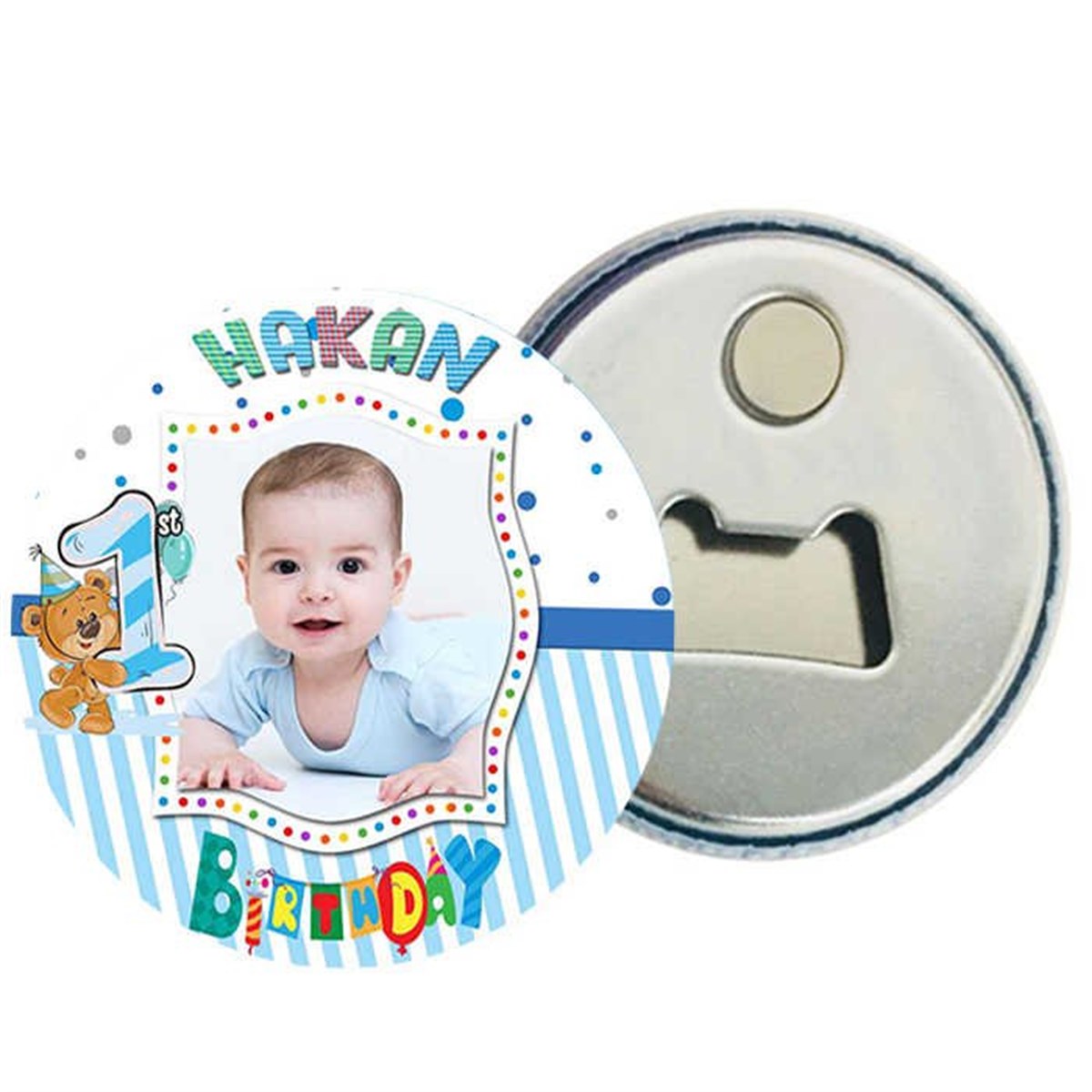 1 Yaş Ayıcık Magnet Açacak 15 Adet