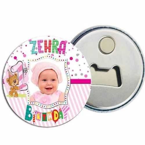 1 Yaş Kız Ayıcık Magnet Açacak 15 Adet