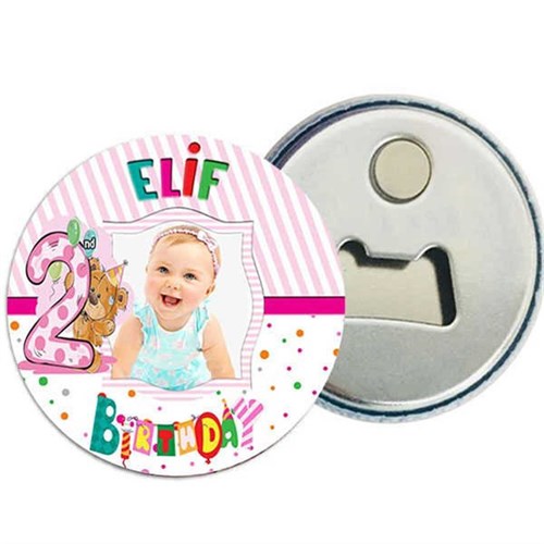 2 Yaş Kız Ayıcık Magnet Açacak 15 Adet