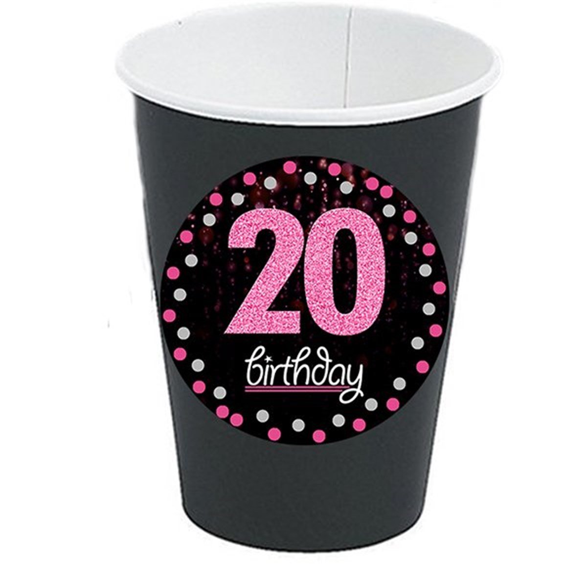 20 Yaş Fuşya Bardak