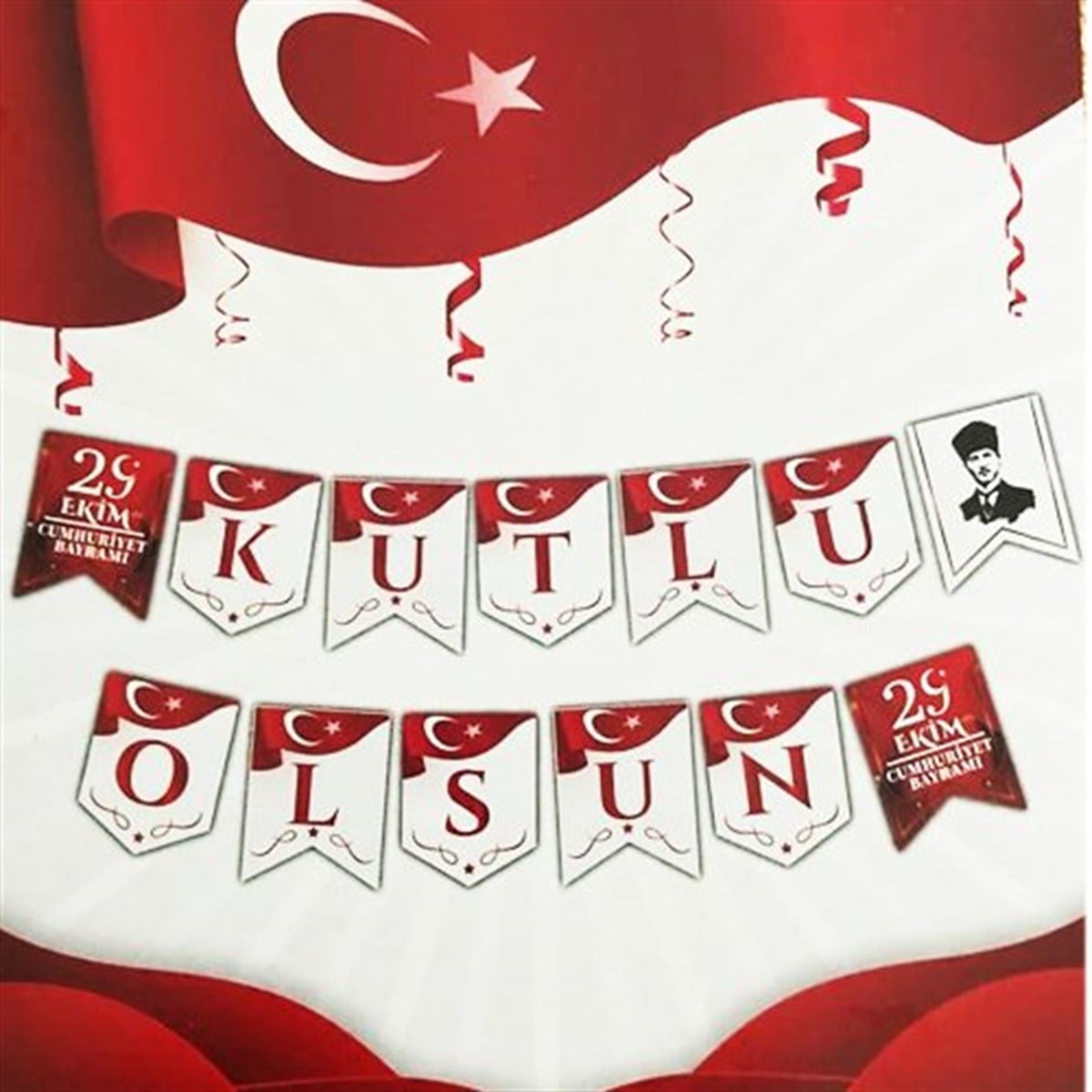 29 Ekim Kutlu Olsun Bayrak