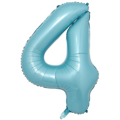 4 Rakam Lacivert Folyo Balon 100 Cm