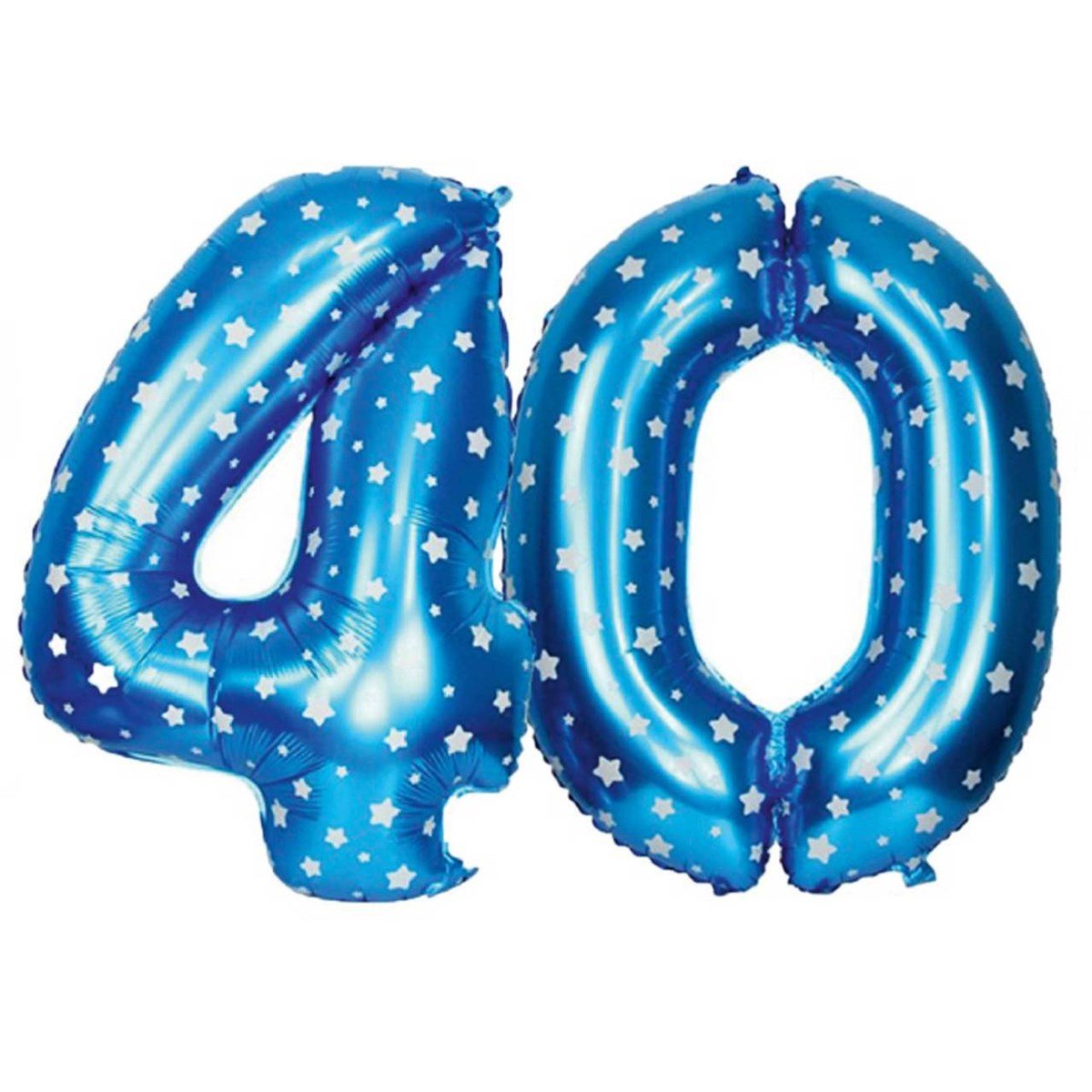 40 Yaş Balonu Mavi Puanlı 90 cm