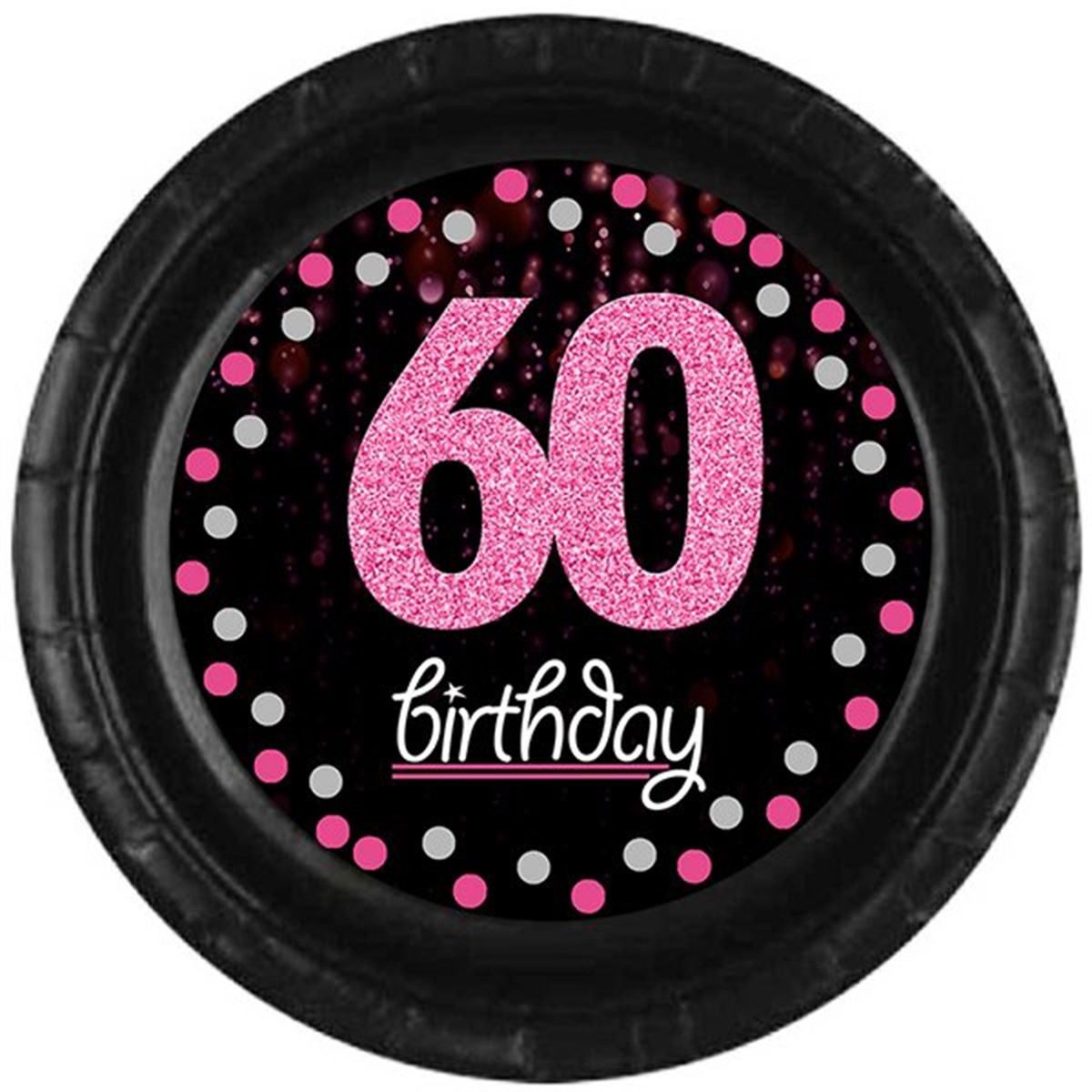 60 Yaş Fuşya Tabak