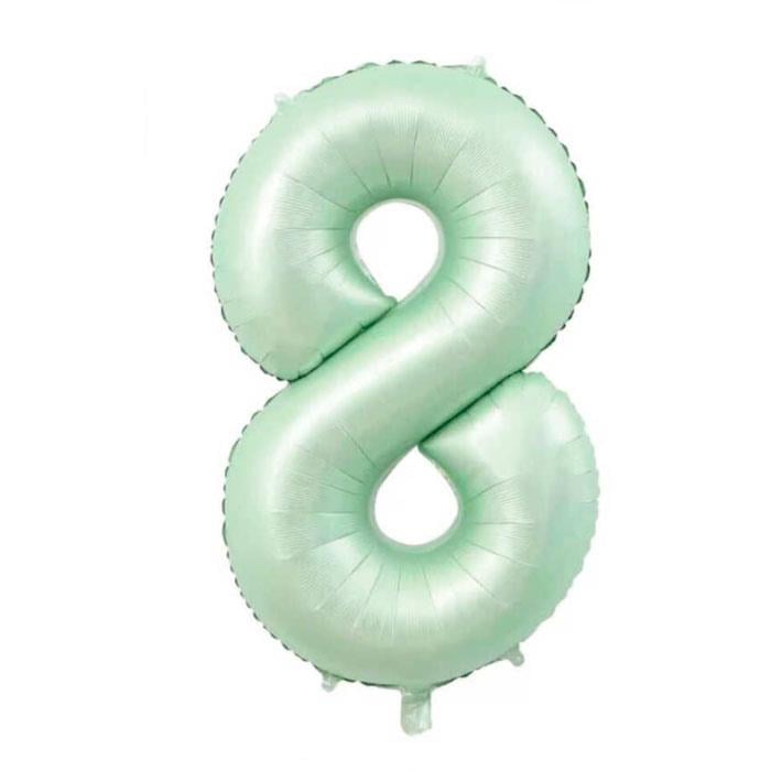 Su Yeşili Rakam Folyo Balon 100 cm8 Rakam Su Yeşili Folyo Balon 100 cm