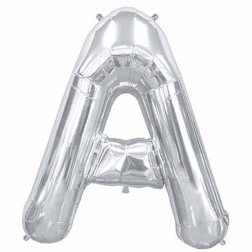 A Harf Folyo Balon Gümüş 100 cm
