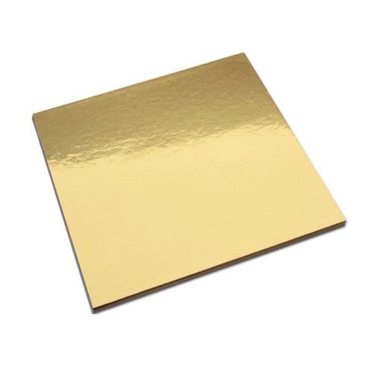 Altın Renkli Kare Pasta Altlığı 26 x 26 Cm