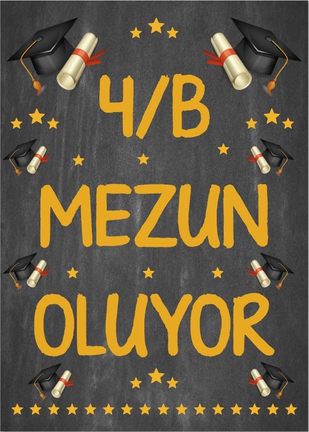 MezuniyetArka Fon Mezuniyet Kutlama Afişi