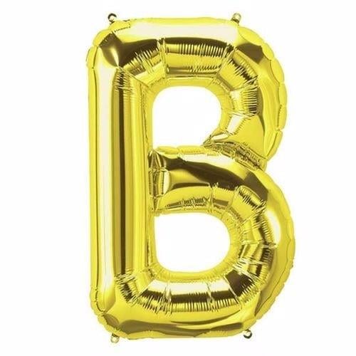 Gold Renk 76 cmB Harf Folyo Balon Gold 76 cm