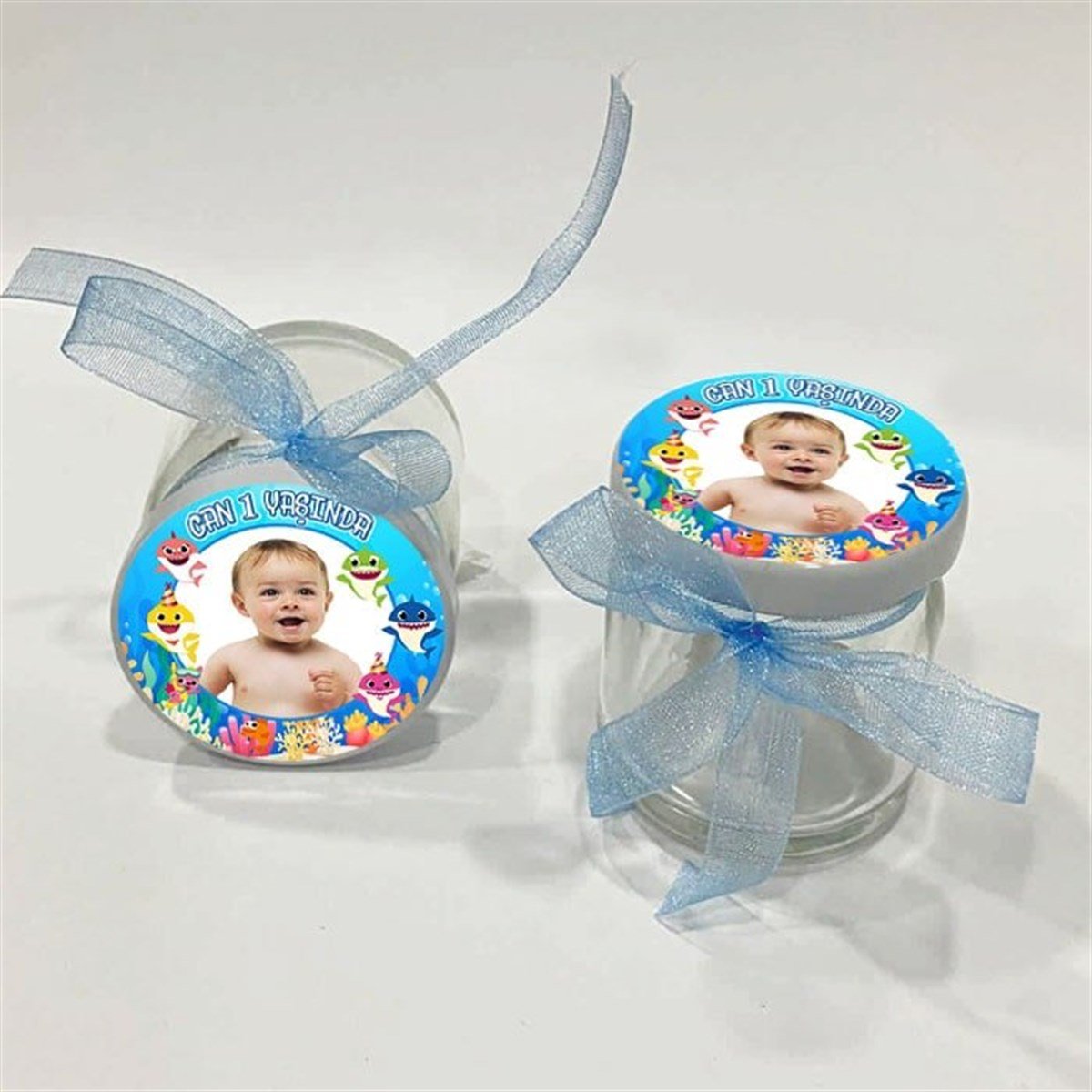 Baby Shark Kişiye Özel Kavanoz 10 Adet