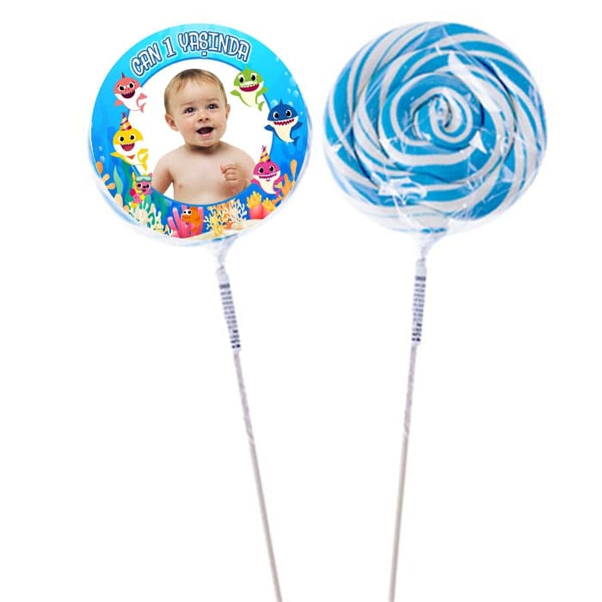Baby Shark Kişiye Özel Şeker 10 Adet