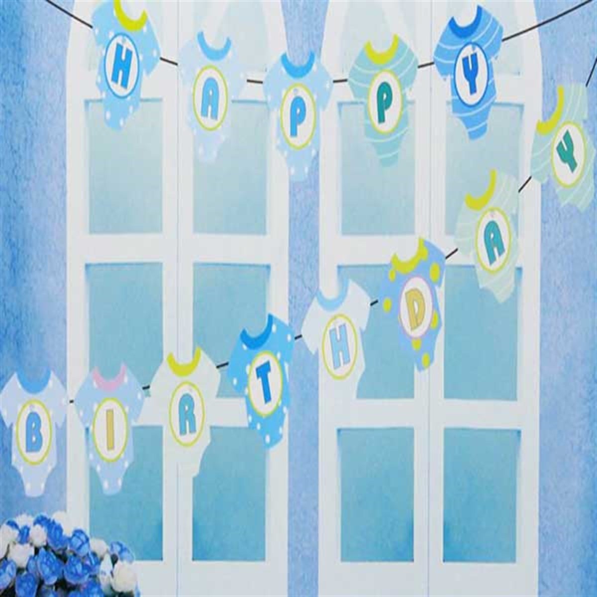 Baby Shower Happy Birthday Banner