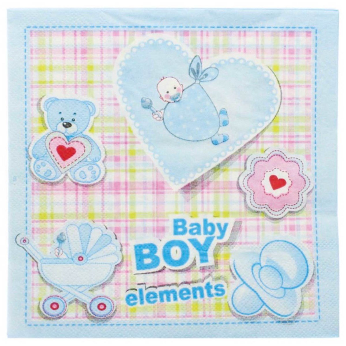 Baby Shower Mavi Peçete 20 Adet