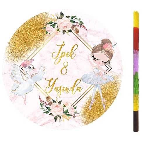 Balerin Kişiye Özel Pinyata + Sopası