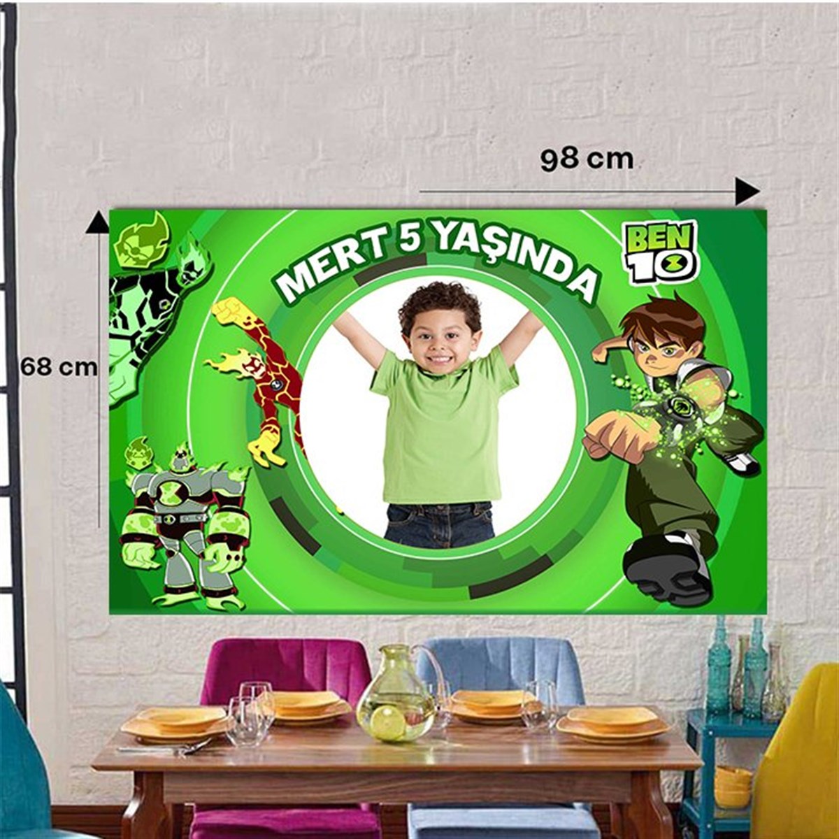 Ben 10 Kişiye Özel Duvar Panosu