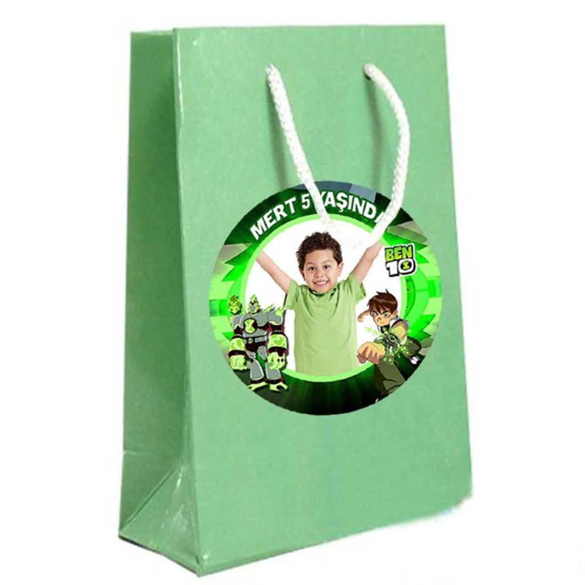 Ben 10 Kişiye Özel Hediye Çantası 10 Adet