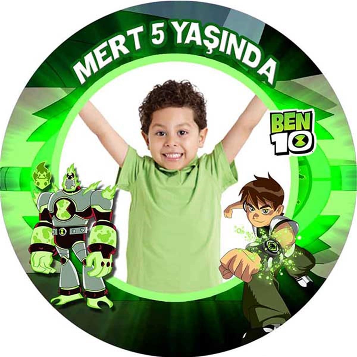 Ben 10 Kişiye Özel Sticker 24 Adet