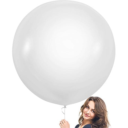 Beyaz Jumbo Balon 24 İnç 68 Cm
