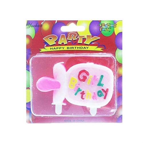 Biberon Şekilli Mum Pembe