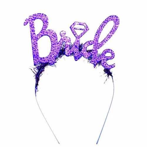 Bride Mor Yazılı Parti Taçı