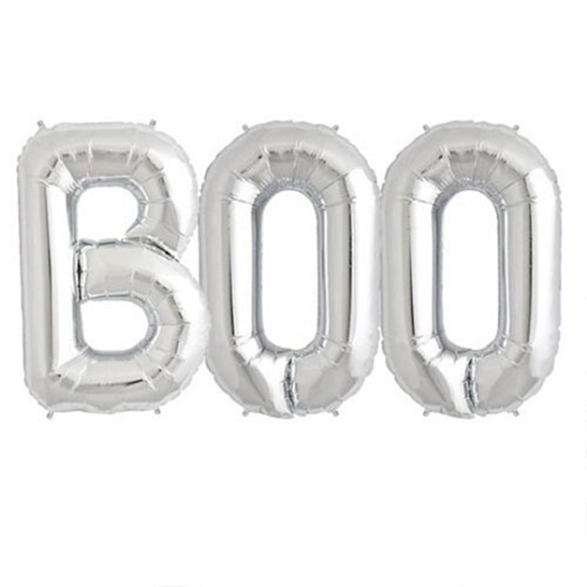 Cadılar Bayramı Boo Folyo Balon Gümüş 76 Cm