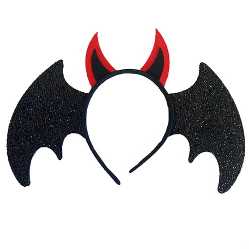 Cadılar Bayramı Siyah Yarasa Taç