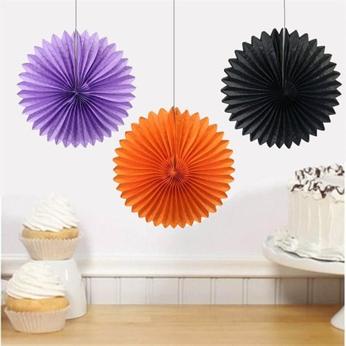 Cadılar Bayramı Yelpaze Süs 3 Adet