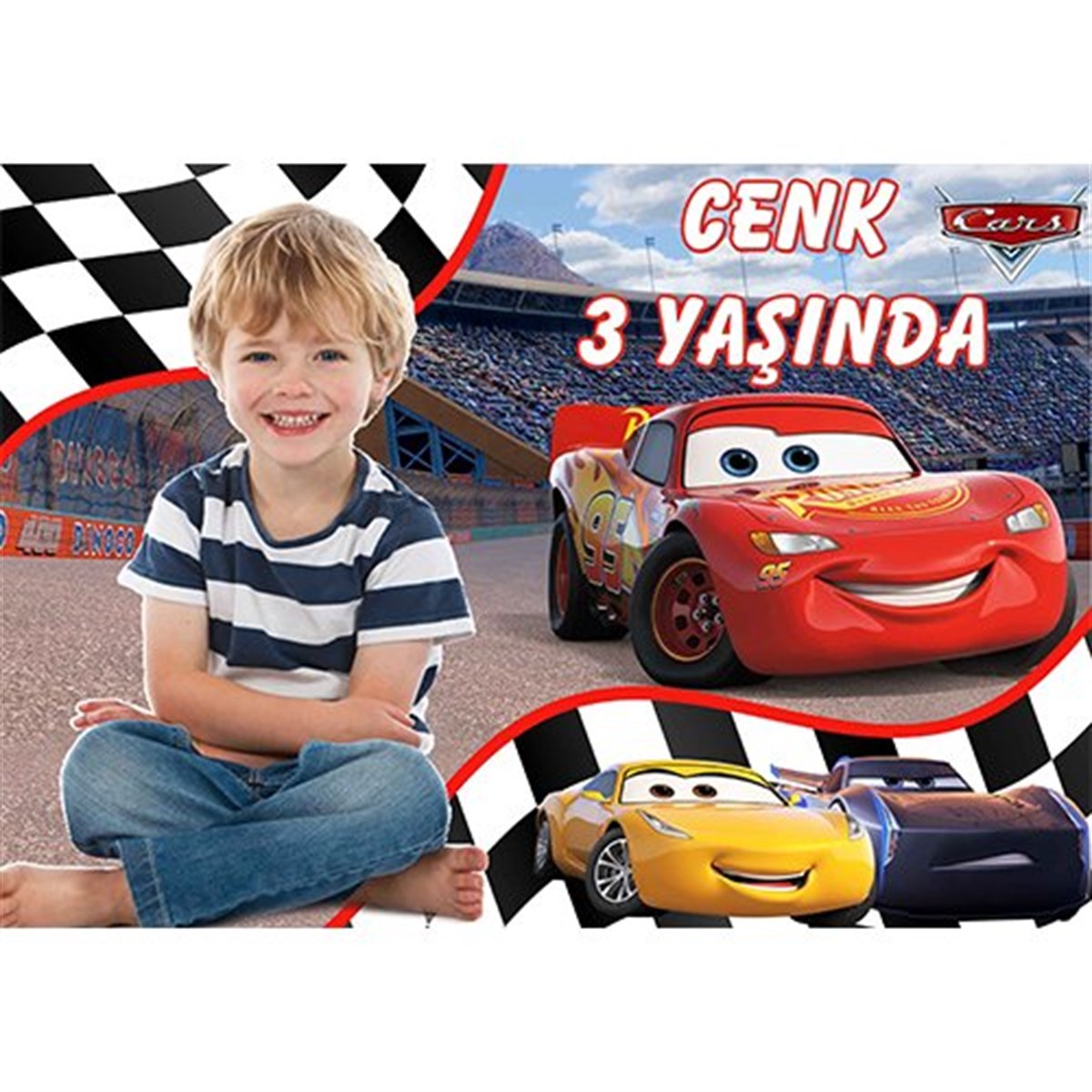 Cars Kişiye Özel Afiş