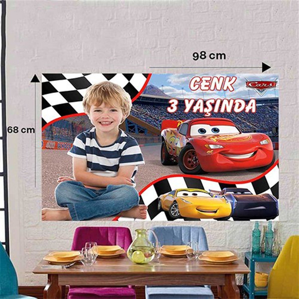 Cars Kişiye Özel Duvar Panosu