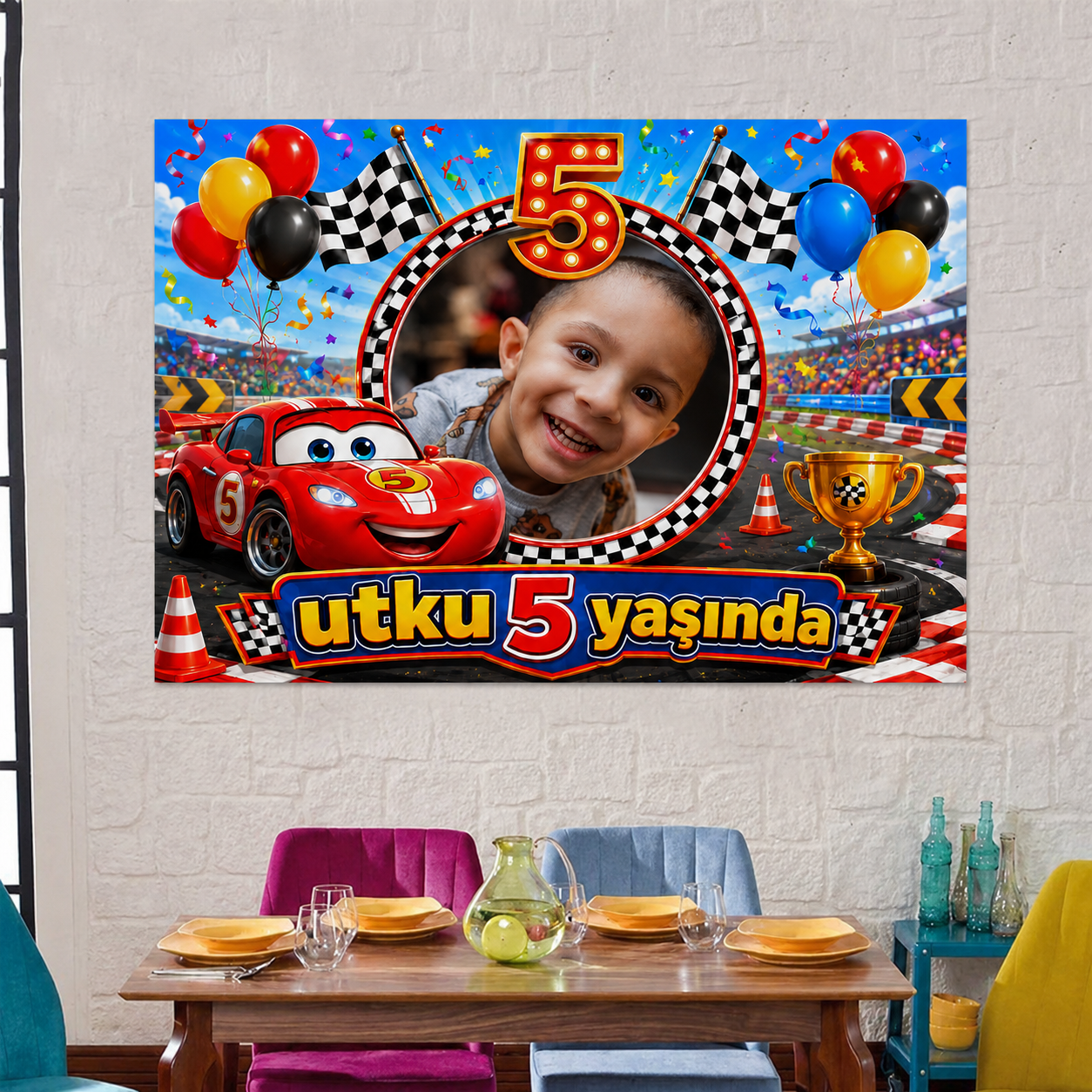 Cars KonseptiCars Kişiye Özel Duvar Panosu