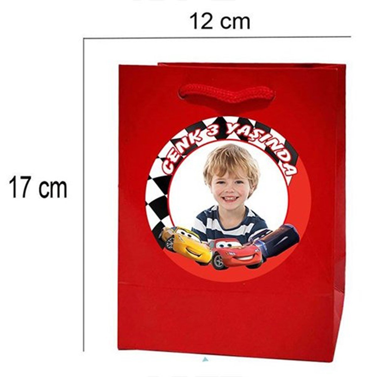 Cars Kişiye Özel Hediye Çantası 10 Adet