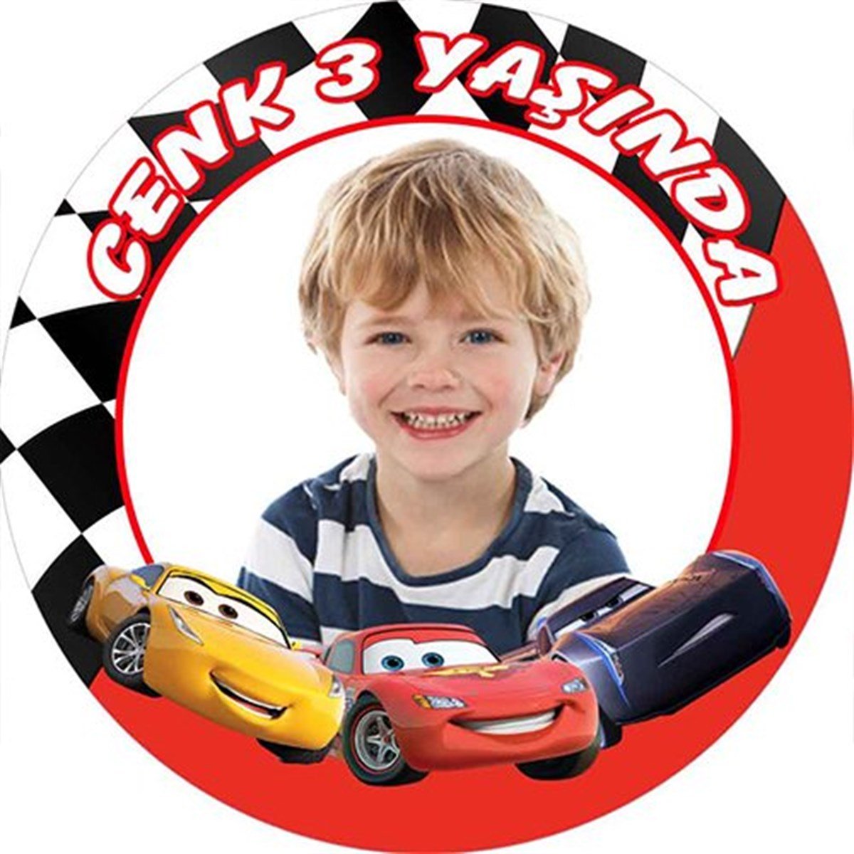Cars Kişiye Özel Sticker 24 Adet