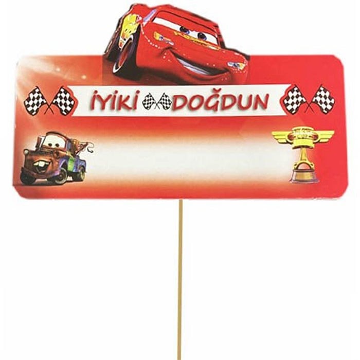 Cars Temalı Konuşma Balonu