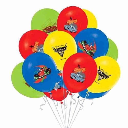 Cars Temalı Latex Balon 12 Adet