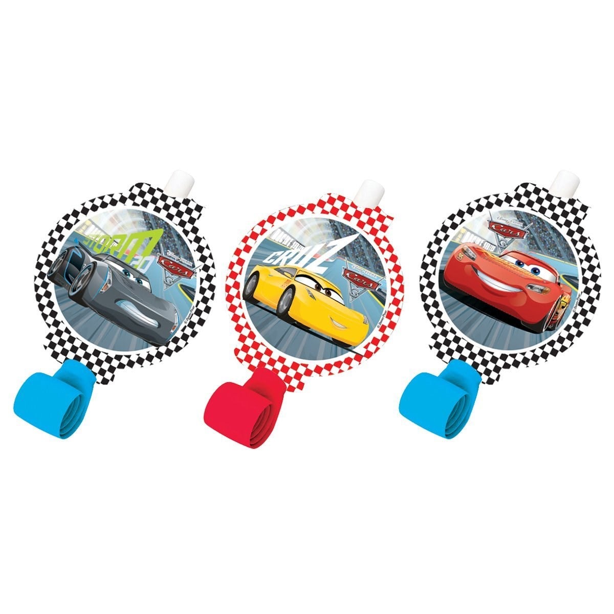 Cars Temalı Parti Düdüğü 6 Adet
