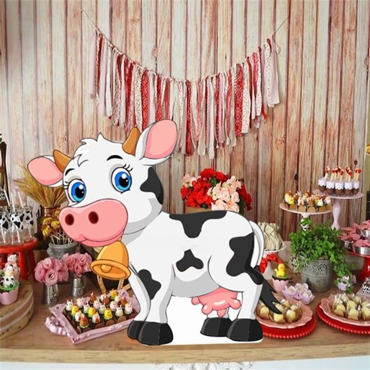 Çiftlik İnek Masa Üstü Ayaklı Pano
