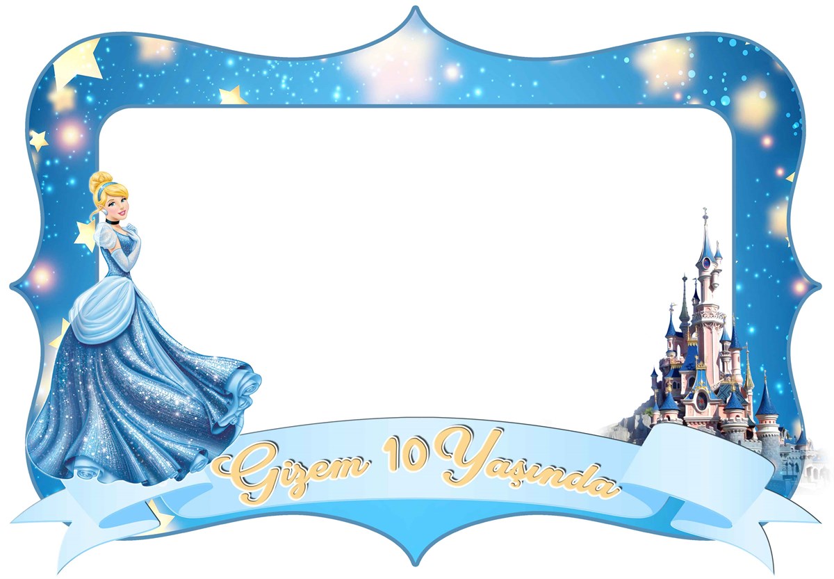 Cinderella Kişiye Özel Fotoğraf Çerçevesi