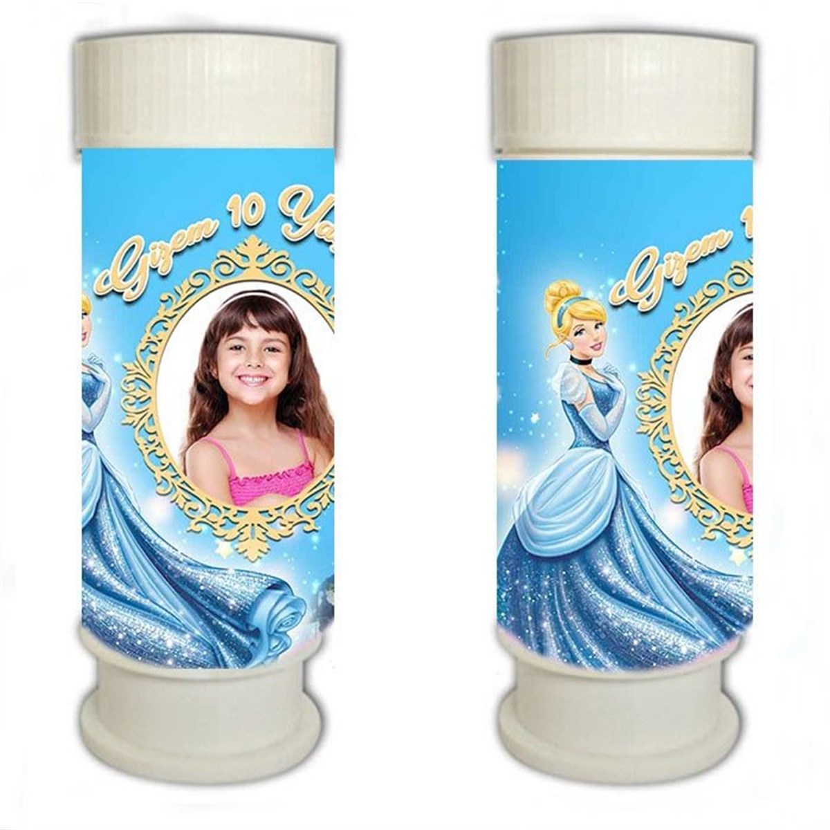 Cinderella Kişiye Özel Köpük Baloncuk 8 Adet