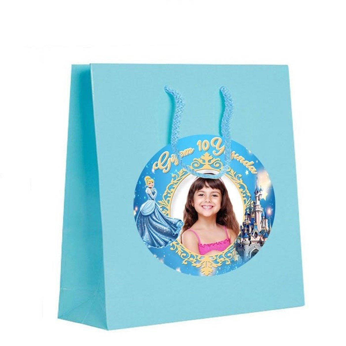 Cinderella Kişiye Özel Parti Çantası 10 Adet