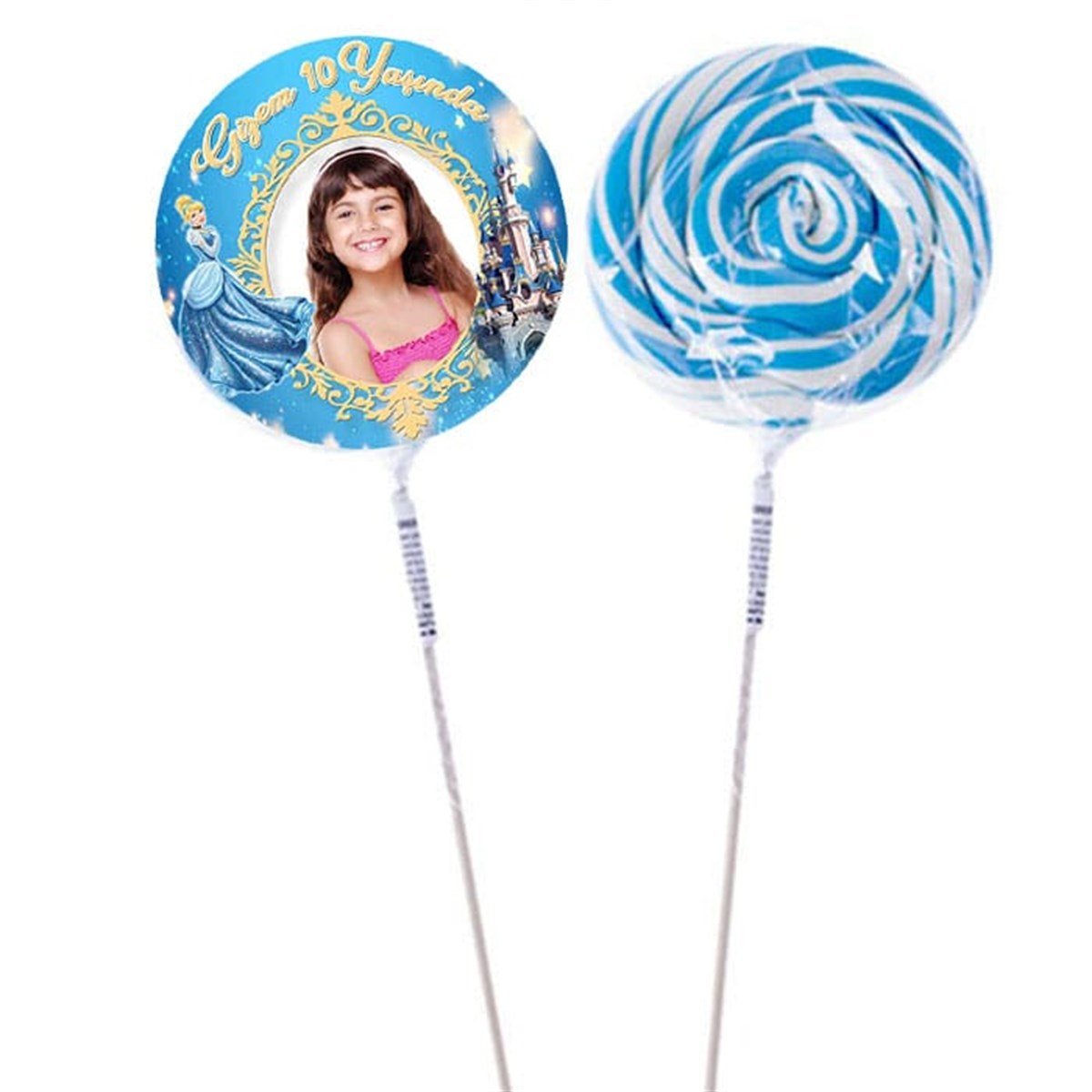 Cinderella Kişiye Özel Sosyete Şekeri 10 Adet