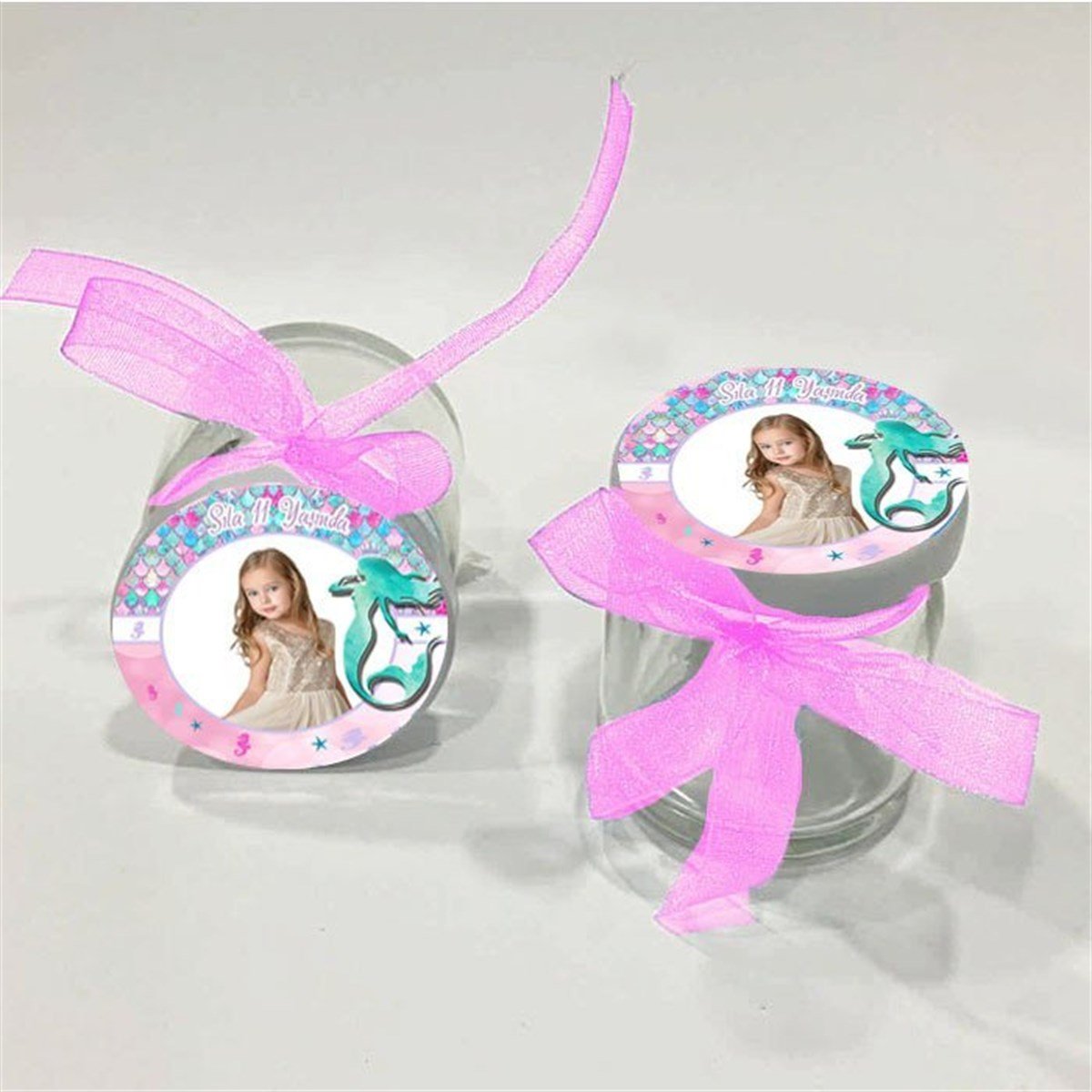 Deniz Kızı Kişiye Özel Kavanoz 10 Adet