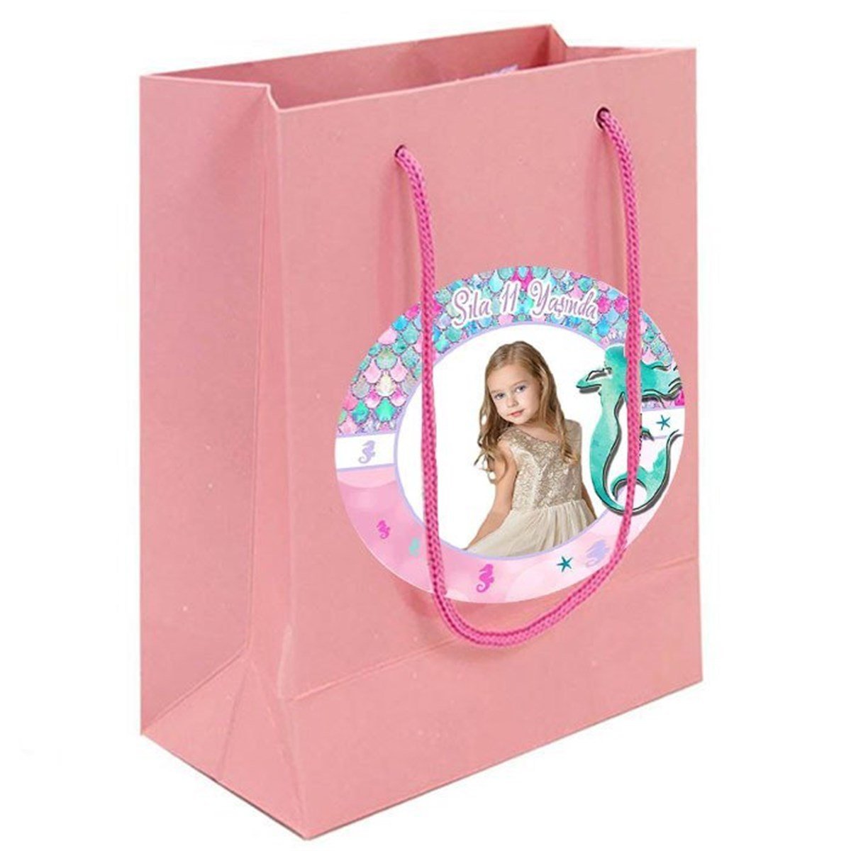 Deniz Kızı Kişiye Özel Parti Çantası 10 Adet