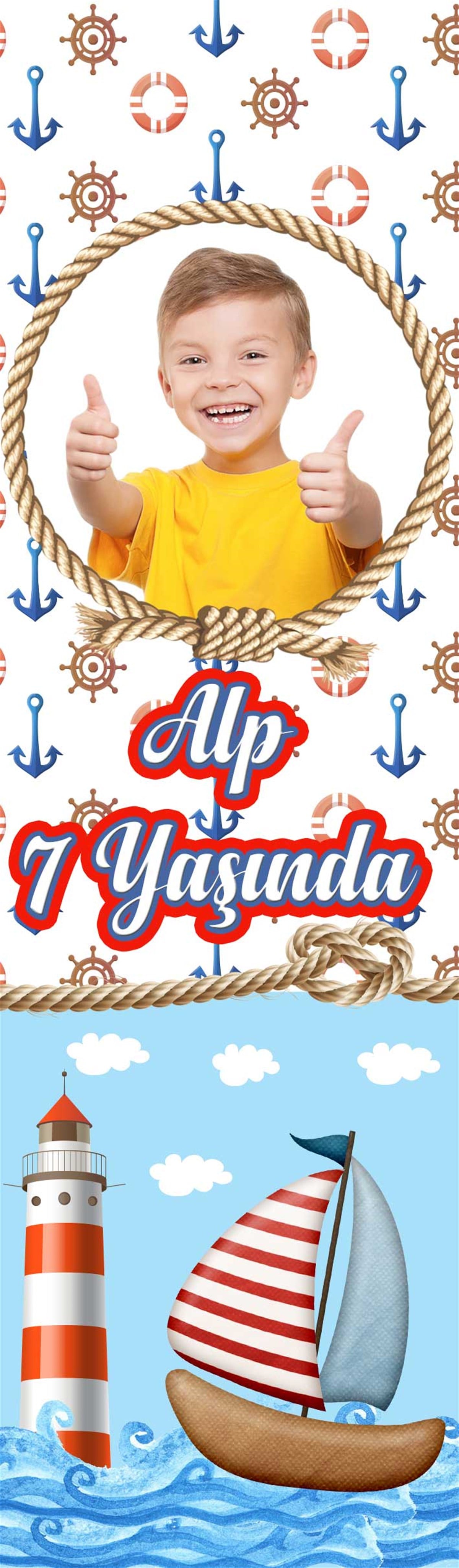 Denizci Temalı Kişiye Özel Kitap Ayracı 10 Adet