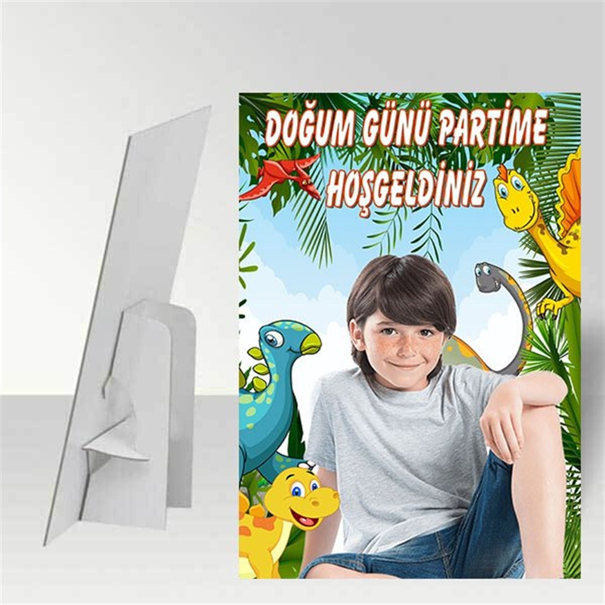 Dinozor Kişiye Özel Ayaklı Pano