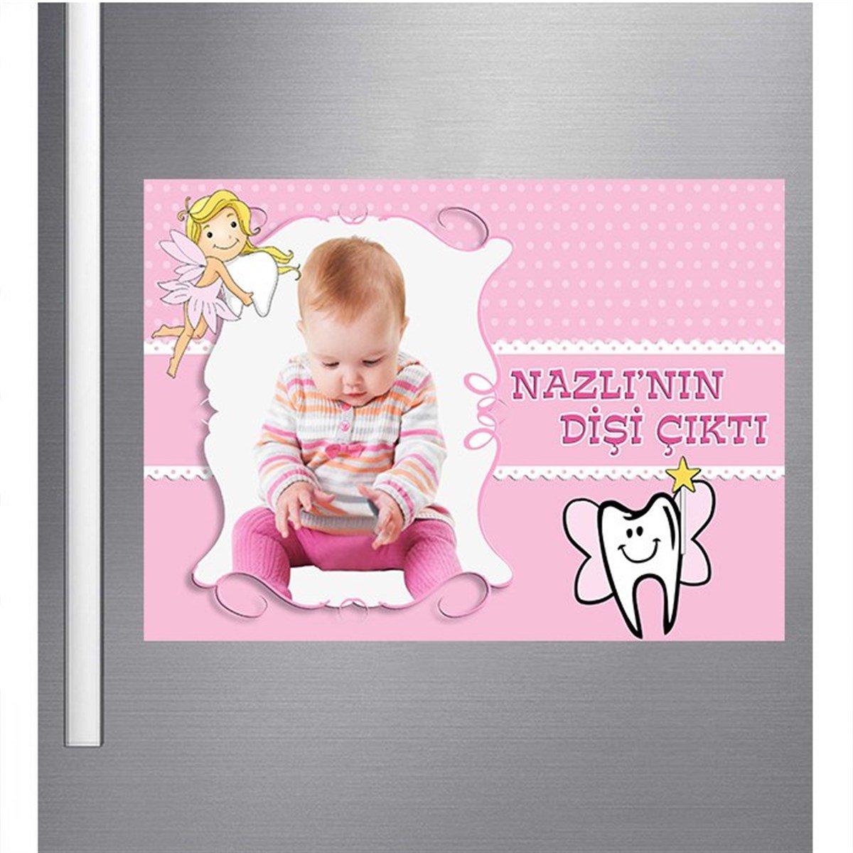 Diş Buğdayı Kız Kişiye Özel Magnet 18 Adet