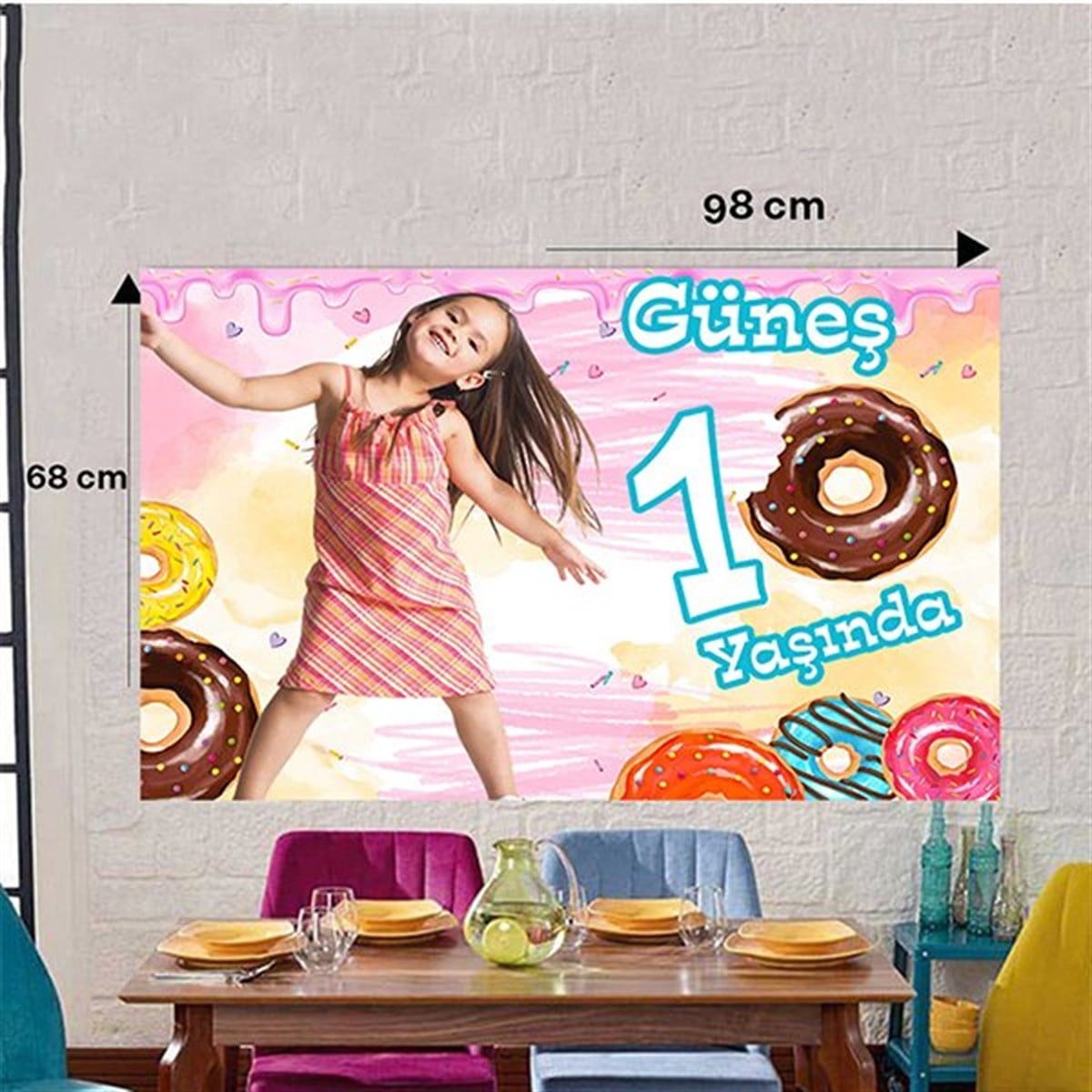 Donut Kişiye Özel Duvar Panosu