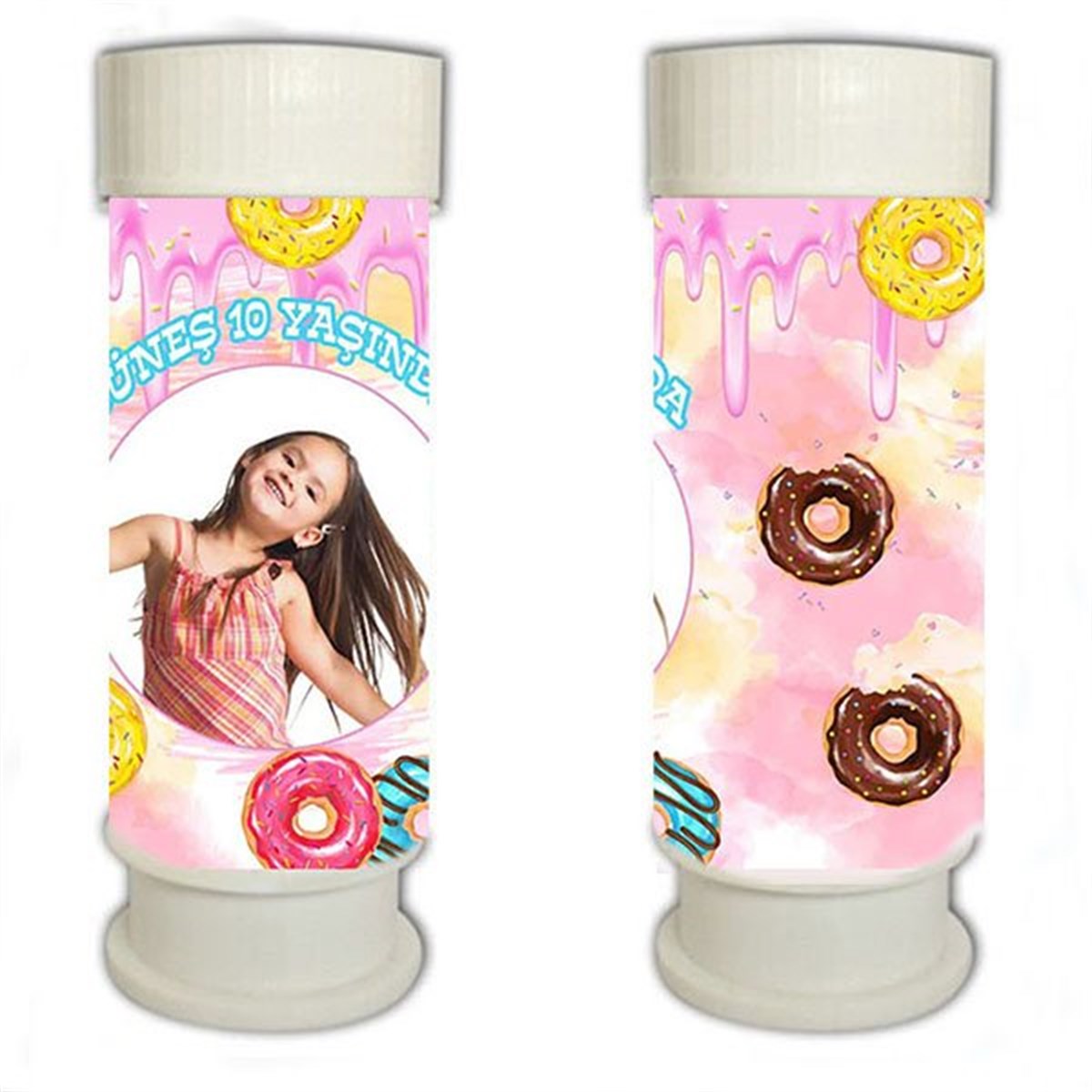 Donut Kişiye Özel Köpük Baloncuk 8 Adet