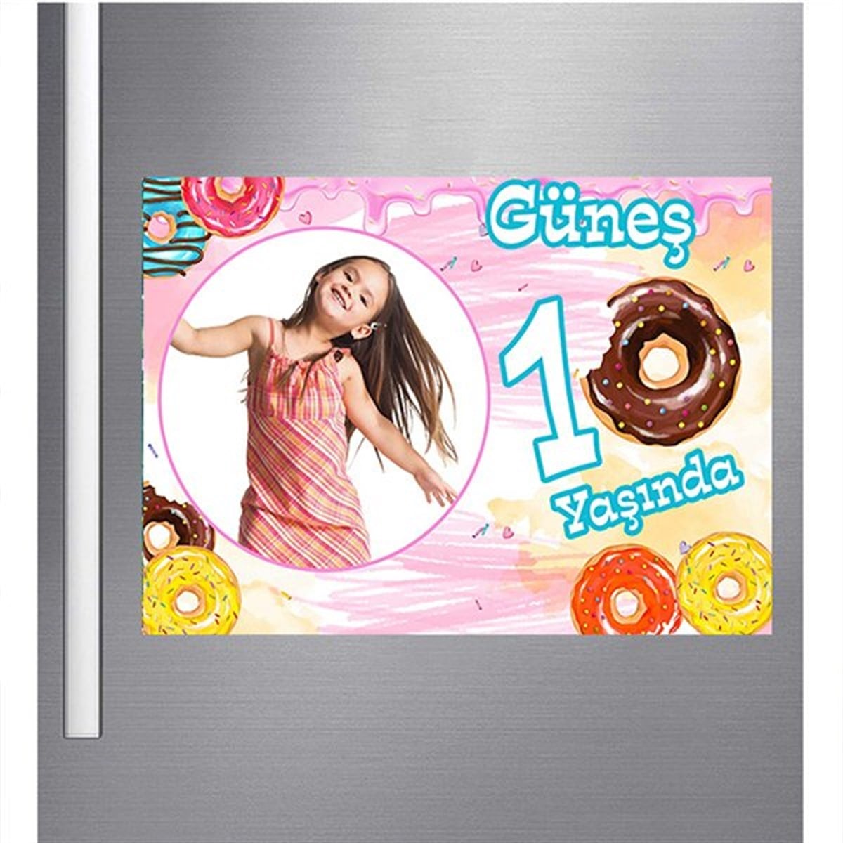 Donut Kişiye Özel Magnet 18 Adet