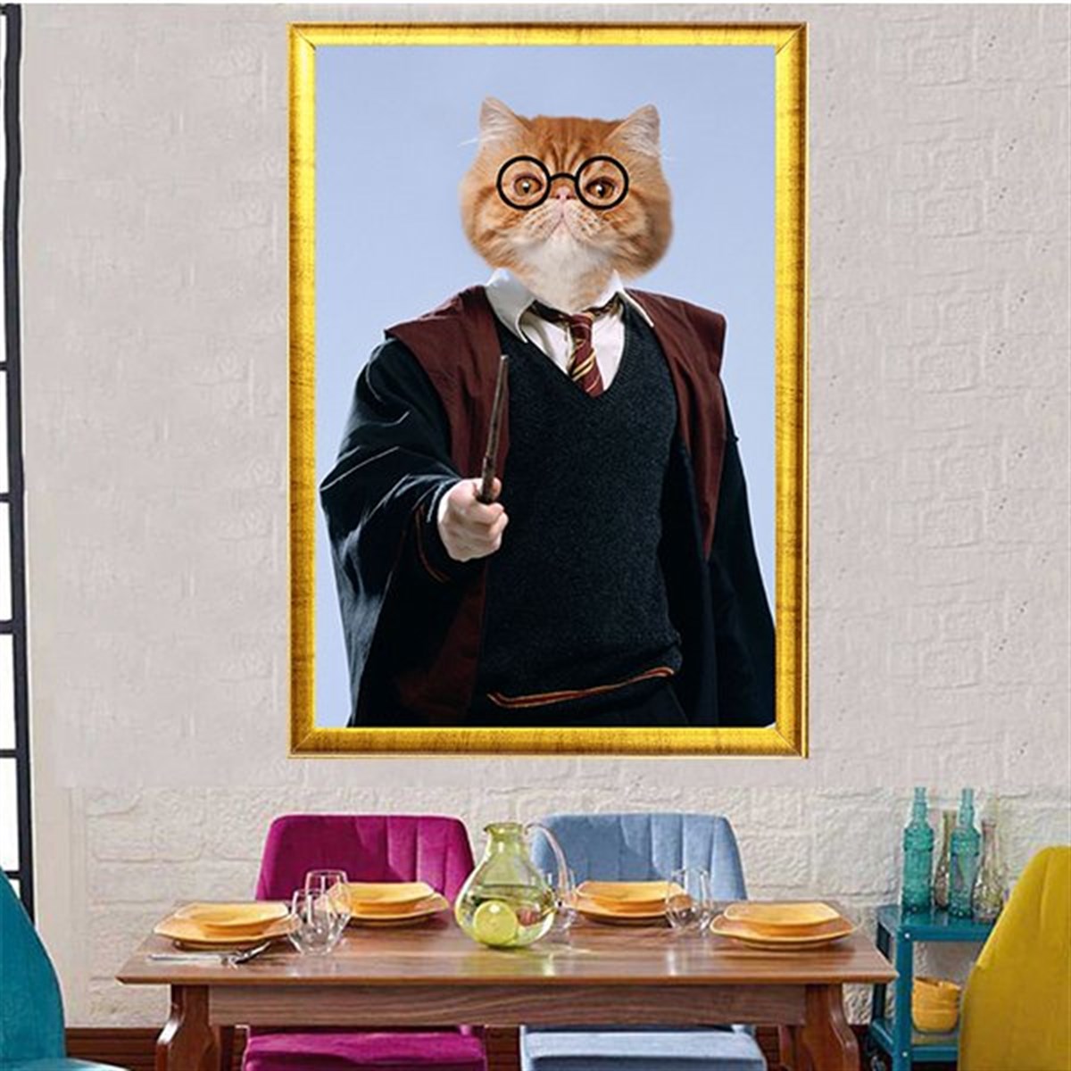Evcil Dostlar Rönesans Harry Kedi Pano